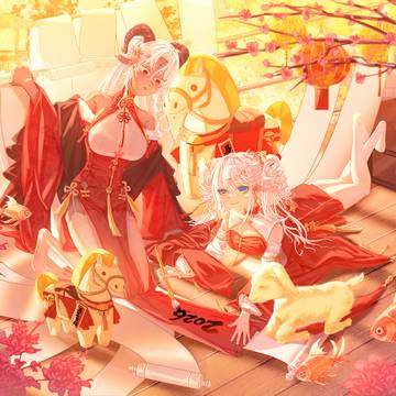 马年oc贺图