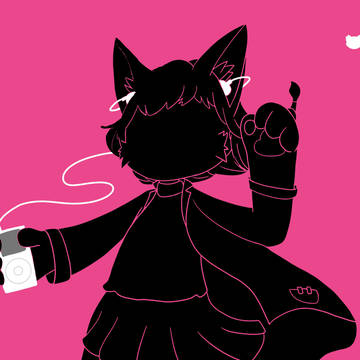 ネコ博士 iPod silhouette