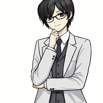 黒髪メガネ♂