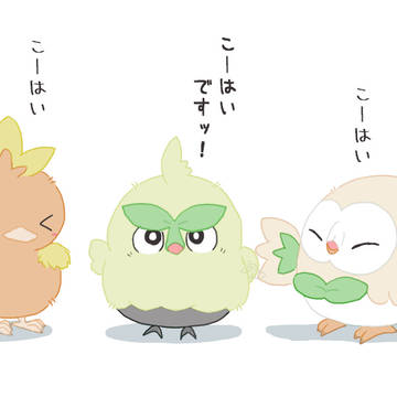 ひよこ御三家の先輩とくさ御三家の先輩と