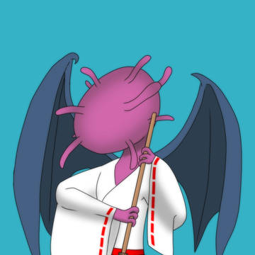 巫女服を着たミ=ゴ