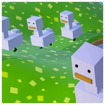 平原のアヒル