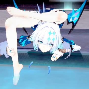 Cerydra at the pool - Contortion