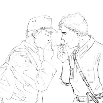 友達と一緒に描く