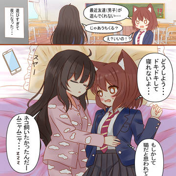 ケモミミ症候群に罹ってしまって女子化した元男子が女子と遊ぶと…