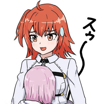 魔力供給するマシュ