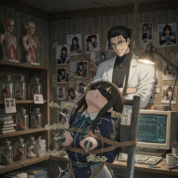 敵の変態研究者に弄ばれるたきな