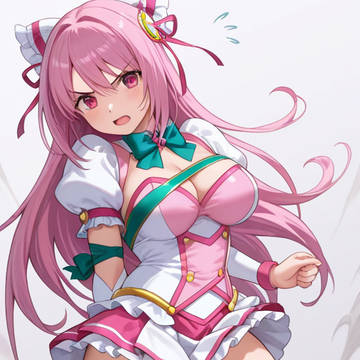 下唇を使い分けて戦闘表情を調整する｡