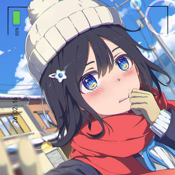新雪を踏む