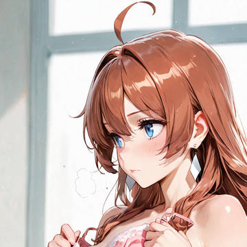 シャワーを浴びるために服を脱ぐスルメちゃん