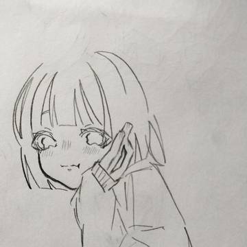 頬杖