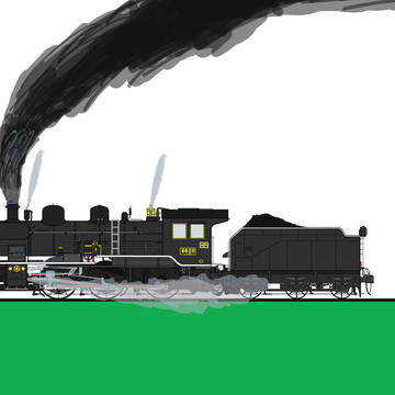 旧帝鉄8620形蒸気機関車(ハチロク生誕記念)