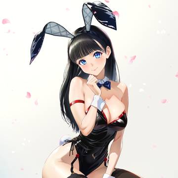 黒髪バニー