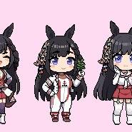 Daisen umamusume pixelartconcept