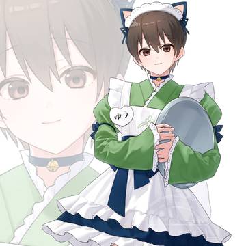 和風猫耳メイド少年