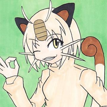 自分今昔イラスト(擬人化ポケモン２)