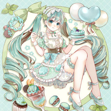 チョコミント　ミク