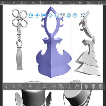 【FGO】3D素材-偽典、レフ