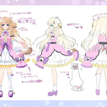 Vtuber練習用立ち絵
