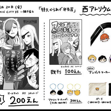 【3/20 春コミ35 一賭千金6】 お品書き