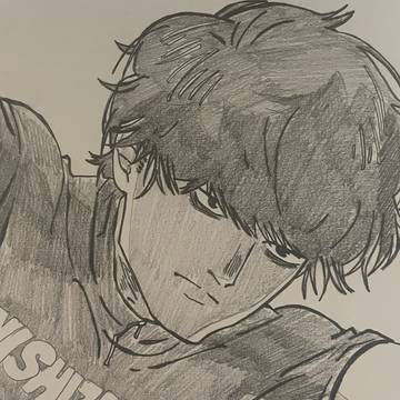 シャーペンだけの模写 ひゃくえむ。小宮くん