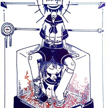 ボールペンで描いたもの