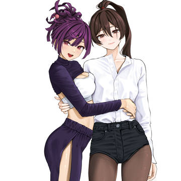 modern yuzuriha & sagiri