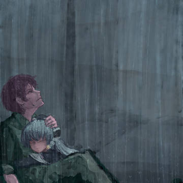 Resting in the eternal rain