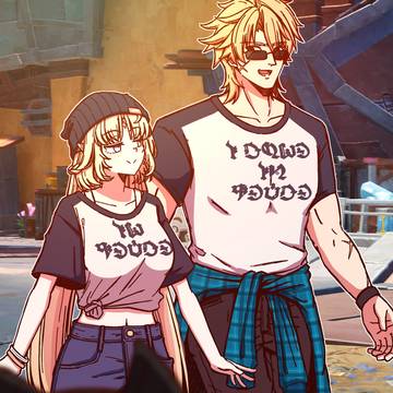 Nicole and Varka in casuals