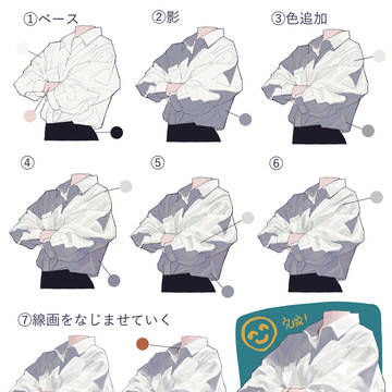 シワの練習
