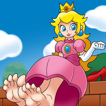 The princess is right above you
