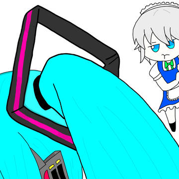 遅刻したミクの日。咲夜の日の絵