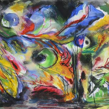 抽象的習作「火の鳥」