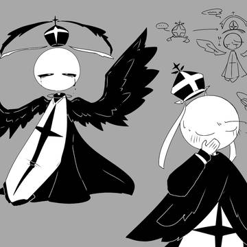 司祭さんらくがき