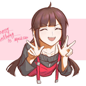 ヒヨリちゃん誕生日絵