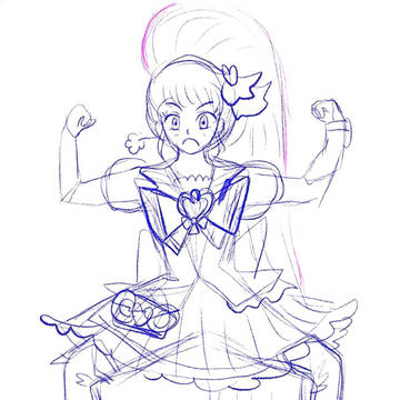 プリキュアラフイラスト　キュアラブリー