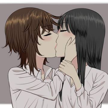 【創作百合】百合キス