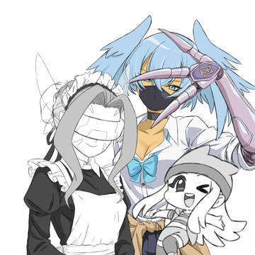 Zoe, Fairymon and Shutumon