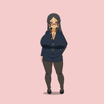 Ava Office Suit Pose 2