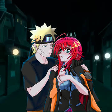 Naruto and Rias' first date