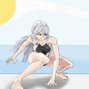 AK-15 in swimsuit