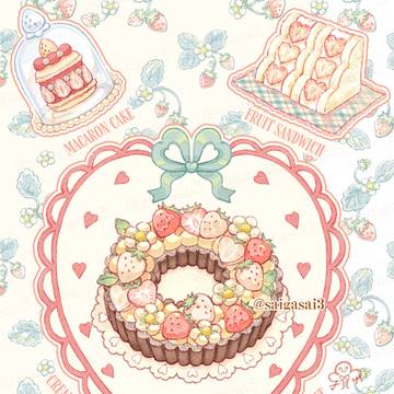 白いちごのスイーツ🤍🍓