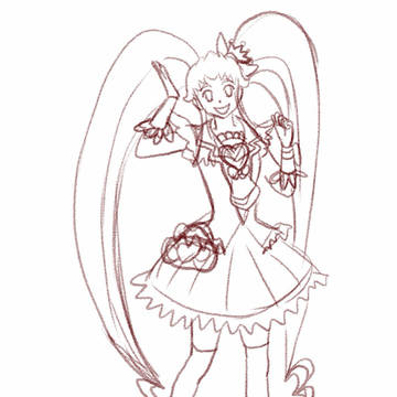 プリキュアラフイラスト　キュアプリンセス