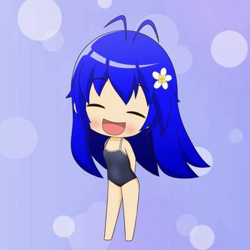 ニッコニコスク水アヤメちゃん