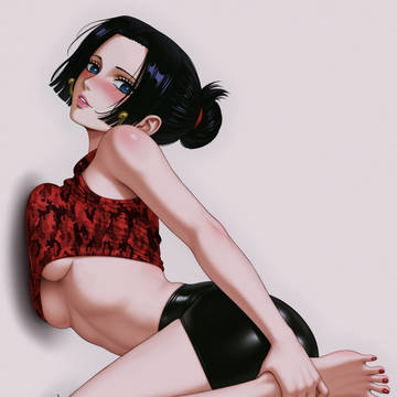 Boa Hancock Stretching