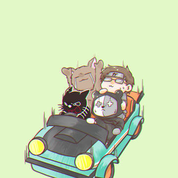 4人で運転するゲーム
