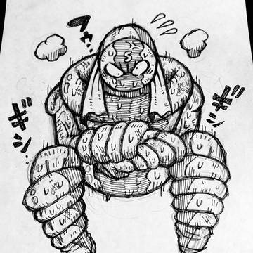 耐えるスプリングマン