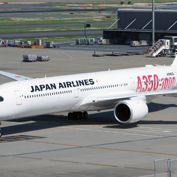JALのエアバスA350-1000 (パソコンの壁紙にどうぞ)