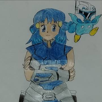 Dawn & Piplup as Ahsoka & Rex