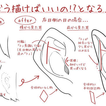 耳どう描けばいいの!?となる人へ